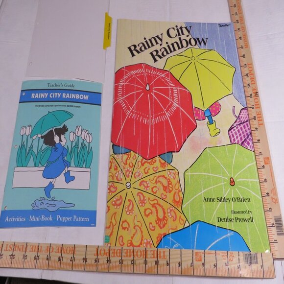 Rainy City Rainbow BIG BOOK (almost 2 feet tall) with teacher pages CLASSROOM - Picture 2 of 11